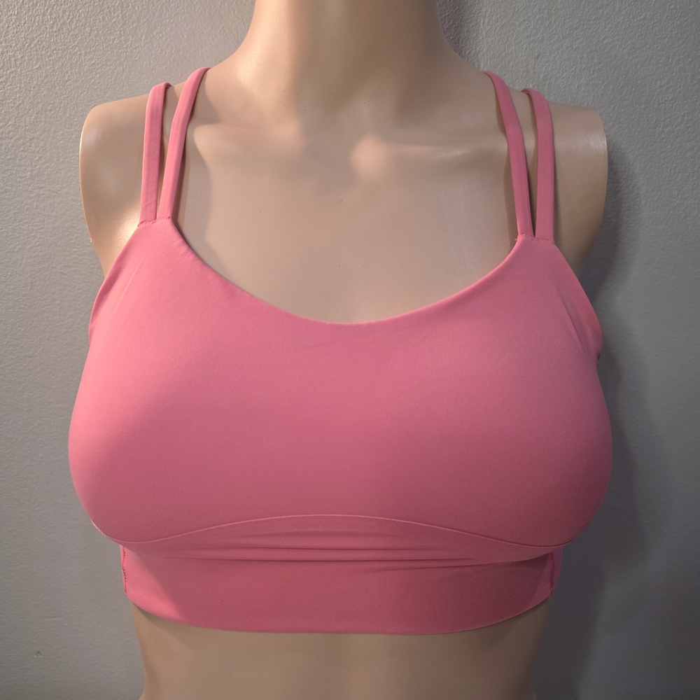 Lulu Lemon Pink Double Strap Bralette